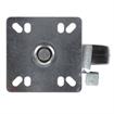 Picture of Medium Duty 4" x 4" Universal Plate Caster With 5" Black Rubber Wheel With Brake