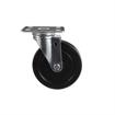 Picture of Medium Duty 4" x 4" Universal Plate Caster With 5" Black Rubber Wheel