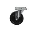 Picture of Medium Duty 4" x 4" Universal Plate Caster With 5" Black Rubber Wheel