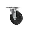 Picture of Medium Duty 4" x 4" Universal Plate Caster With 5" Black Rubber Wheel
