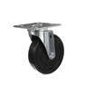 Picture of Medium Duty 4" x 4" Universal Plate Caster With 5" Black Rubber Wheel