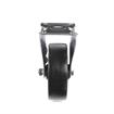 Picture of Medium Duty 2-3/8" x 3-5/8"  Rigid Plate Caster With 4" Black Polyolefin Wheel