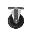 Picture of Medium Duty 2-3/8" x 3-5/8"  Rigid Plate Caster With 4" Black Polyolefin Wheel