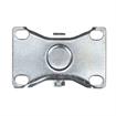 Picture of Medium Duty 2-3/8" x 3-5/8"  Rigid Plate Caster With 4" Black Polyolefin Wheel