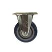 Picture of Medium Duty 2-3/8" x 3-5/8"  Rigid Plate Caster With 4" Blue Polyurethane Wheel