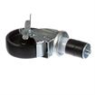 Picture of Medium Duty 1-1/4" Expanding Stem Caster With 3" Black Polyolefin Wheel With Brake