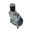 Picture of Medium Duty 1-1/4" Expanding Stem Caster With 4" Gray Polyurethane Wheel With Brake
