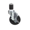 Picture of Medium Duty 1-1/2" Expanding Stem Caster With 4" Black Rubber Wheel With Brake