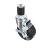 Picture of Medium Duty 1-1/2" Expanding Stem Caster With 4" Black Rubber Wheel With Brake