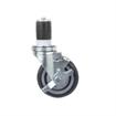 Picture of Medium Duty 1-1/2" Expanding Stem Caster With 5" Blue Polyurethane Wheel With Brake