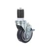 Picture of Medium Duty 1-1/2" Expanding Stem Caster With 5" Blue Polyurethane Wheel With Brake