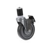 Picture of Medium Duty 1-5/8" Expanding Stem Caster With 5" Blue Polyurethane Wheel With Top Brake