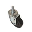 Picture of Medium Duty 1/2-13 x 1-1/2" Threaded Stem Caster With 3" Black Rubber Wheel With Brake