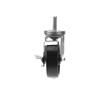 Picture of Medium Duty 1/2-13 x 1-1/2" Threaded Stem Caster With 4" Black Polyolefin Wheel With Brake