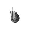 Picture of Medium Duty 1/2-13 x 1-1/2" Threaded Stem Caster With 4" Blue Polyurethane Wheel