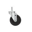 Picture of Medium Duty 1/2-13 x 1-1/2" Threaded Stem Caster With 5" Black Polyolefin Wheel