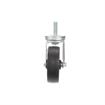 Picture of Medium Duty 1/2-13 x 1-1/2" Threaded Stem Caster With 5" Black Polyolefin Wheel
