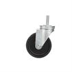 Picture of Medium Duty 1/2-13 x 1-1/2" Threaded Stem Caster With 5" Black Polyolefin Wheel