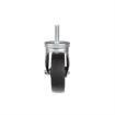 Picture of Medium Duty 1/2-13 x 1-1/2" Threaded Stem Caster With 5" Black Polyolefin Wheel