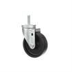 Picture of Medium Duty 1/2-13 x 1-1/2" Threaded Stem Caster With 5" Black Polyolefin Wheel