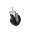 Picture of Medium Duty 1/2-13 x 1-1/2" Threaded Stem Caster With 5" Black Polyolefin Wheel