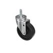 Picture of Medium Duty 1/2-13 x 1-1/2" Threaded Stem Caster With 5" Black Polyolefin Wheel