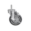 Picture of Medium Duty 1/2-13 x 1-1/2" Threaded Stem Caster With 5" Blue Polyurethane Wheel With Brake