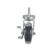 Picture of Medium Duty 1/2-13 x 1-1/2" Threaded Stem Caster With 5" Blue Polyurethane Wheel With Brake