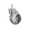Picture of Medium Duty 1/2-13 x 1-1/2" Threaded Stem Caster With 5" Blue Polyurethane Wheel With Brake