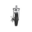 Picture of Medium Duty 3/4-10 x 1" Threaded Stem Caster With 5" Black Polyolefin Wheel With Brake