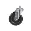 Picture of Medium Duty 3/4-10 x 1" Threaded Stem Caster With 5" Black Polyolefin Wheel With Brake