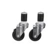 Picture of Caster Kit, Medium Duty 1-5/8" Expanding Stem Caster With 3" Black Polyolefin Wheel, 2 Brake And 2 Non-Brake In Retail Box