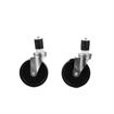 Picture of Caster Kit, Medium Duty 1-5/8" Expanding Stem Caster With 5" Black Polyolefin Wheel, 2 Brake And 2 Non-Brake In Retail Box