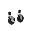 Picture of Caster Kit, Medium Duty 1-5/8" Expanding Stem Caster With 5" Black Polyolefin Wheel, 2 Brake And 2 Non-Brake In Retail Box