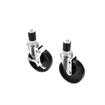 Picture of Caster Kit, Medium Duty 1-5/8" Expanding Stem Caster With 5" Black Polyolefin Wheel, 2 Brake And 2 Non-Brake In Retail Box