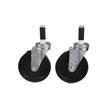 Picture of Caster Kit, Medium Duty 1" Expanding Stem Caster With 5" Black Polyolefin Wheel, 2 Brake And 2 Non-Brake In Retail Box