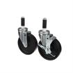 Picture of Caster Kit, Medium Duty 1" Expanding Stem Caster With 5" Black Polyolefin Wheel, 2 Brake And 2 Non-Brake In Retail Box
