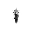 Picture of Caster Kit, Medium Duty 3/4-10 x 1" Threaded Stem Caster With 5" Black Polyolefin Wheel, 2 Brake And 2 Non-Brake In Retail Box