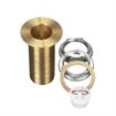 Picture of Encore® Brass Sink Drain 3-1/4" L, 1-3/8" Dia Sink Opening, 2" Face Flange, Includes: Locknut, Washer, Stopper, 1" NPT