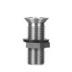 Picture of Encore® Nickel Plated Brass Sink Drain 3-1/2" L, 15/16" Dia. Sink Opening, 1-1/4" Face Flange, Includes: Locknut & Washer, 1/2" NPS