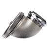Picture of Encore® Overflow Head, 2" Dia. Cutout in Sink for Overflow Head, Nickel Plated Brass, Stainless Steel Faceplate, for 1-1/4" Tubing