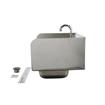 Picture of Encore Wall Mount Type 304 Series Stainless Steel Hand Sink 14" x 10" x 5" Deep with 4" OC Holes, Double Side Splash and TLL15-4100-SE1Z Faucet