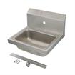 Picture of Encore® Wall Mount Type 304 Series Stainless Steel Hand Sink Single Mounting Hole 14" x 10" x 5" Deep Less Side Splash