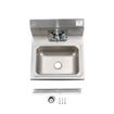 Picture of Encore® Wall Mount Type 304 Series Stainless Steel Hand Sink 4" OC Mounting Holes 14" x 10" x 5" Deep Less Side Splash with KHS11-4000