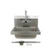 Picture of Encore® Wall Mount Type 304 Series Stainless Steel Hand Sink 4" OC Mounting Holes 14" x 10" x 5" Deep Less Side Splash with TLL15-4100-SE1Z