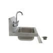 Picture of Encore® Wall Mount Type 304 Series Stainless Steel Hand Sink 4" OC Mounting Holes 14" x 10" x 5" Deep Less Side Splash with TLL15-4100-SE1Z