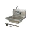Picture of Encore® Wall Mount Type 304 Series Stainless Steel Hand Sink 4" OC Mounting Holes 14" x 10" x 5" Deep Less Side Splash with TLL15-4100-SE1Z
