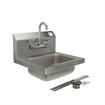 Picture of Encore® Wall Mount Type 304 Series Stainless Steel Hand Sink 4" OC Mounting Holes 14" x 10" x 5" Deep Less Side Splash with TLL15-4100-SE1Z