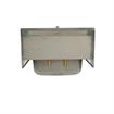 Picture of Encore Wall Mount Type 304 Series Stainless Steel Hand Sink 4" OC Mounting Holes 14" x 10" x 5" Deep Less Side Splash with TLL11-4100-SE1Z