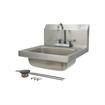 Picture of Encore Wall Mount Type 304 Series Stainless Steel Hand Sink 4" OC Mounting Holes 14" x 10" x 5" Deep Less Side Splash with TLL11-4100-SE1Z